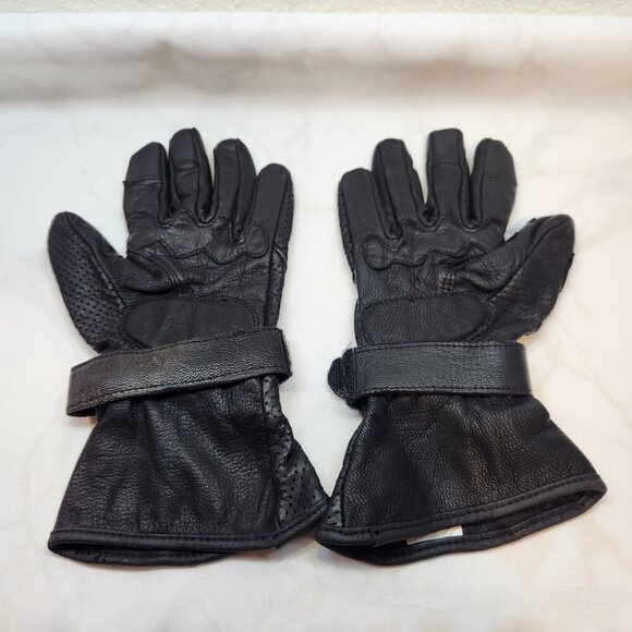 Vintage Riding‎ Gloves Ladies Honda Goldwing Leather Size Small Palm Pads Flare - Picture 6 of 6